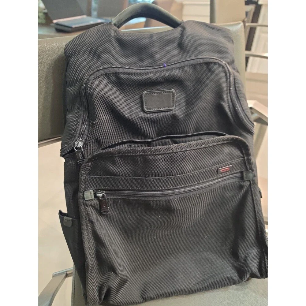 TUMI Alpha Slim Solutions Brief Pack 26172DH Black Nylon Backpack